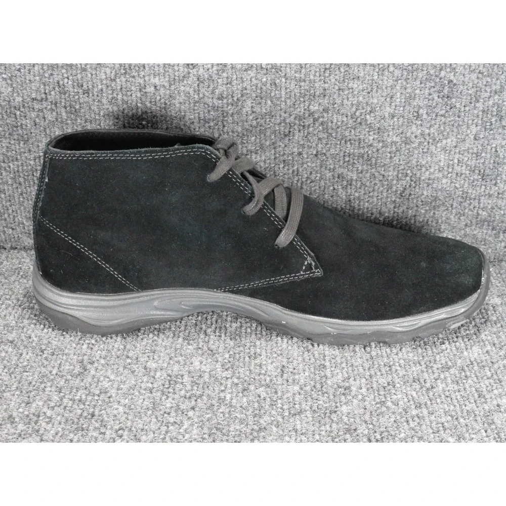 Eddie Bauer Chukka Boots Men's 12 Departure Black Suede 3387-100 Lace Up Nice